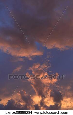 Reddish clouds at sunset, Bavaria, Germany, Europe View Large Photo Image Picture - Reddish clouds at sunset, Bavaria, Germany, Europe. Fotosearch