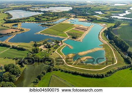 Stock Photography - Reeser Meer, Bergswick, Narrow Sea, Rees, Lower Rhine, Rhine, North Rhine-Westphalia, Germany, Europe. Fotosearch