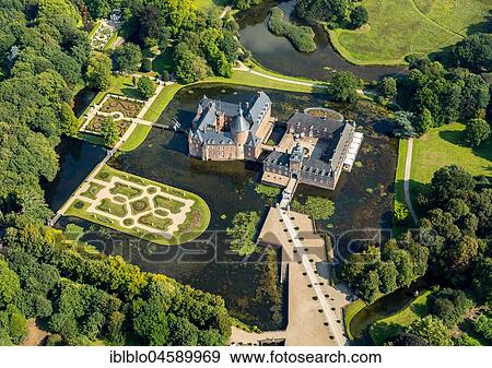 Romantik Parkhotel moated castle Anholt, Museum moated castle Anholt, with baroque garden, Wasserschloss Anholt, Isselburg, North Rhine-Westphalia, Germany, Europe View Large Photo Image Stock Photo - Romantik Parkhotel moated castle Anholt, Museum moated castle Anholt, with baroque garden, Wasserschloss Anholt, Isselburg, North Rhine-Westphalia, Germany, Europe. Fotosearch