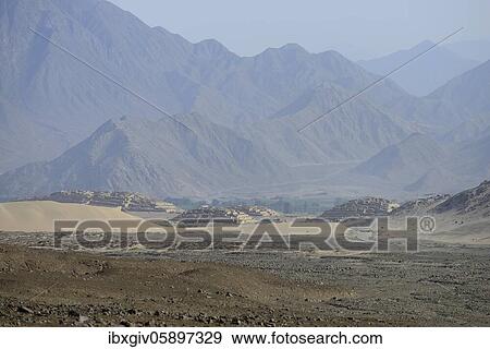 Ruins of Caral, oldest city in America, Unesco World Heritage Site, Rio Supe Valley, Peru, South America View Large Photo Image Stock Photo - Ruins of Caral, oldest city in America, Unesco World Heritage Site, Rio Supe Valley, Peru, South America. Fotosearch
