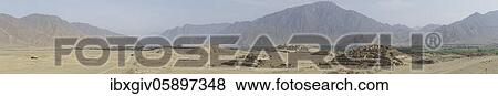 Stock Photo - Ruins of Caral, oldest city in America, Unesco World Heritage Site, Rio Supe Valley, Peru, South America. Fotosearch