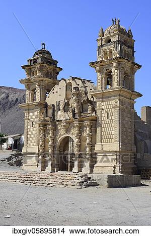 Ruins of the church Iglesia de San José de Nasca, near Nasca, Ica region, Peru, South America View Large Photo Image Picture - Ruins of the church Iglesia de San José de Nasca, near Nasca, Ica region, Peru, South America. Fotosearch