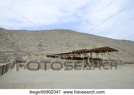 Stock Photo - Ruins of the Sechín culture. Cerro Sechín, Casma, Ancash region, Peru, South America. Fotosearch