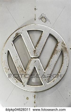 Rusty VW Logo View Large Photo Image Stock Image - Rusty VW Logo. Fotosearch