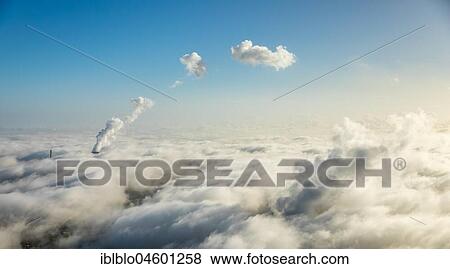 RWE power plant Westfalen, the power plant sticks out of the low cloud cover, Hamm, Ruhr Area, North Rhine-Westphalia, Germany, Europe View Large Photo Image Stock Photo - RWE power plant Westfalen, the power plant sticks out of the low cloud cover, Hamm, Ruhr Area, North Rhine-Westphalia, Germany, Europe. Fotosearch