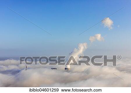 RWE power plant Westfalen, the power plant sticks out of the low cloud cover, å Hamm, Ruhr Area, North Rhine-Westphalia, Germany, Europe View Large Photo Image Stock Photo - RWE power plant Westfalen, the power plant sticks out of the low cloud cover, å Hamm, Ruhr Area, North Rhine-Westphalia, Germany, Europe. Fotosearch