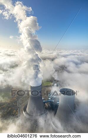 RWE power plant Westfalen, the power plant sticks out of the low cloud cover, Hamm, Ruhr Area, North Rhine-Westphalia, Germany, Europe View Large Photo Image Stock Photograph - RWE power plant Westfalen, the power plant sticks out of the low cloud cover, Hamm, Ruhr Area, North Rhine-Westphalia, Germany, Europe. Fotosearch