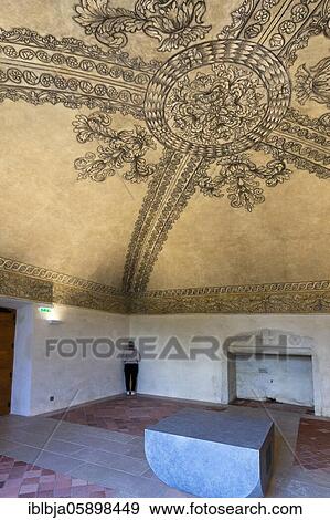 Stock Photo - Salle de l'Echo, La Chaise Dieu, Saint Robert church, Haute Loire department, Auvergne. Fotosearch