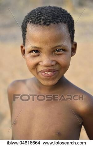 San girl, Bushman tribe, portrait, Kalahari, Namibia, Africa View Large Photo Image Picture - San girl, Bushman tribe, portrait, Kalahari, Namibia, Africa. Fotosearch