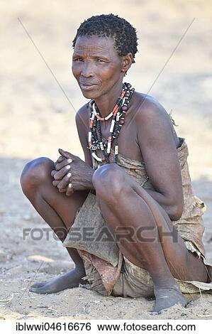 San Woman, Bushman tribe, Kalahari, Namibia, Africa View Large Photo Image Stock Photograph - San Woman, Bushman tribe, Kalahari, Namibia, Africa. Fotosearch