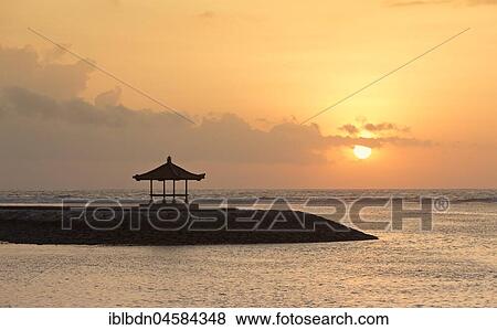 Sanur beach at sunrise, Bali, Indonesia, Asia View Large Photo Image Stock Photo - Sanur beach at sunrise, Bali, Indonesia, Asia. Fotosearch