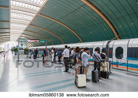 Shanghai Transrapid Maglev Shanghai Maglev Shanghai Maglev Train Station Train Station, Shanghai, China, Asia View Large Photo Image Stock Photo - Shanghai Transrapid Maglev Shanghai Maglev Shanghai Maglev Train Station Train Station, Shanghai, China, Asia. Fotosearch