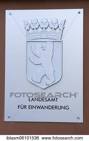 Sign of the State Office for Immigration, Keplerstraße, Charlottenburg, Berlin, Germany, Europe View Large Photo Image Stock Photograph - Sign of the State Office for Immigration, Keplerstraße, Charlottenburg, Berlin, Germany, Europe. Fotosearch