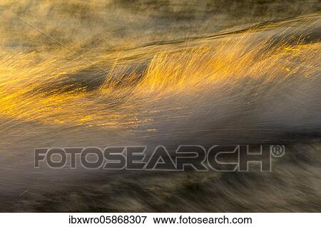 Spray, waves on the beach, sunset, long exposure, dynamic range, Porth Nanven, St. Just, Cornwall, Great Britain View Large Photo Image Stock Photo - Spray, waves on the beach, sunset, long exposure, dynamic range, Porth Nanven, St. Just, Cornwall, Great Britain. Fotosearch