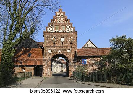 Steintor, youngest city gate of the Hanseatic city of Salzwedel, built around 1530, Salzwedel, Altmark, Saxony-Anhalt, Germany, Europe View Large Photo Image Stock Image - Steintor, youngest city gate of the Hanseatic city of Salzwedel, built around 1530, Salzwedel, Altmark, Saxony-Anhalt, Germany, Europe. Fotosearch