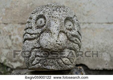 Stone head, ruins of Chavín de Huántar, Unesco World Heritage, near Huaraz, Ancash region, Peru, South America View Large Photo Image Stock Image - Stone head, ruins of Chavín de Huántar, Unesco World Heritage, near Huaraz, Ancash region, Peru, South America. Fotosearch