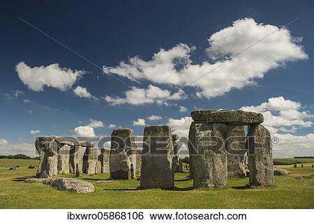 Stock Photograph - Stonehenge, stone circle from the Neolithic Age, Wiltshire, England, Great Britain. Fotosearch