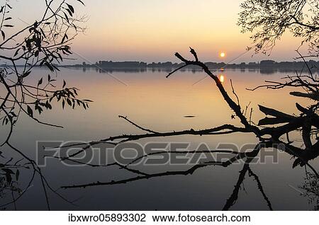 Sunset at the Dümmer, inland lake, Lembruch, Lower Saxony, Deutschlandny View Large Photo Image Stock Image - Sunset at the Dümmer, inland lake, Lembruch, Lower Saxony, Deutschlandny. Fotosearch