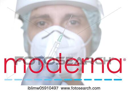 Symbol image Corona vaccine of the company MODERNA, man with syringe, corona crisis, Baden-Württemberg, Germany, Europe View Large Photo Image Stock Photo - Symbol image Corona vaccine of the company MODERNA, man with syringe, corona crisis, Baden-Württemberg, Germany, Europe. Fotosearch