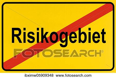 Stock Photo - Symbol picture, end of risk area Corona crisis, Germany, Europe. Fotosearch