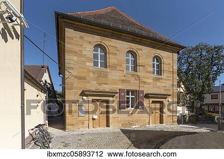 Synagogue, desecration in 1938, reopened in 1994, left surveillance cameras, Ermreuth, Upper Franconia, Bavaria, Germany, Europe View Large Photo Image Stock Image - Synagogue, desecration in 1938, reopened in 1994, left surveillance cameras, Ermreuth, Upper Franconia, Bavaria, Germany, Europe. Fotosearch