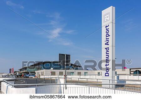 Picture - Terminal of Dortmund Airport (DTM), Dortmund, Germany, Europe. Fotosearch