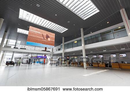 Stock Image - Terminal of Münster Osnabrück Airport (FMO), Greven, Germany, Europe. Fotosearch