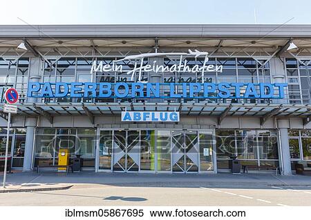 Stock Photography - Terminal of Paderborn Lippstadt Airport (PAD), Ahden, Germany, Europe. Fotosearch