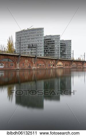 Stock Image - The BVG main administration building on the Spree in Berlin Mitte, Germany, Europe. Fotosearch