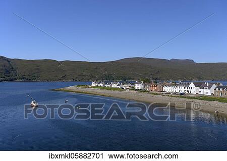 The fishing village of Ullapool on Loch Broom, North West Highlands, Ross and Cromarty, Scotland, United Kingdom, Europe View Large Photo Image Stock Image - The fishing village of Ullapool on Loch Broom, North West Highlands, Ross and Cromarty, Scotland, United Kingdom, Europe. Fotosearch