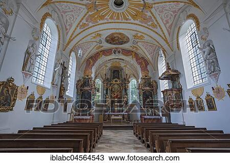 Stock Image - The old parish church St. Margaret, Sendling, Munich, Bavaria, Germany, Europe. Fotosearch