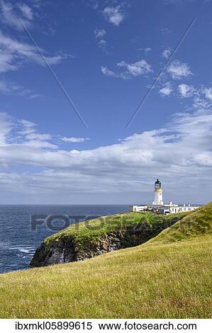 Stock Photography - Tiumpan Head Lighthouse, Great Britain, Lewis and Harris, Scotland. Fotosearch