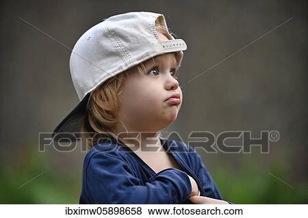 Stock Photo - Toddler, Boy, 2 years, portrait, sad, disappointed, Stuttgart, Baden-Württemberg, Germany, Europe. Fotosearch