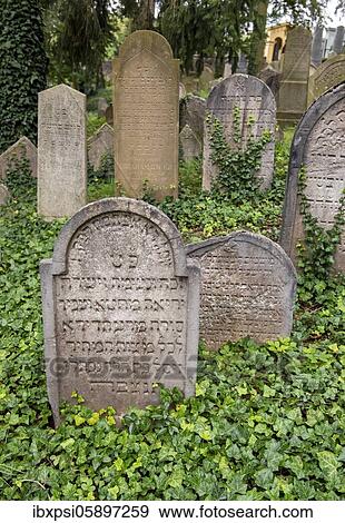 Tombstone at Jewish Cemetery, Trebic, Czech Republic, Europe View Large Photo Image Stock Photo - Tombstone at Jewish Cemetery, Trebic, Czech Republic, Europe. Fotosearch