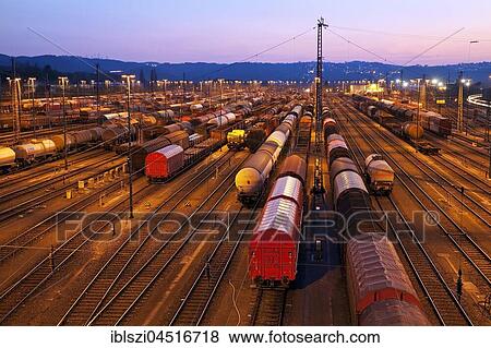 Train formation plant in the suburb of Vorhalle, marshalling yard, freight trains, Hagen, Ruhr area, North Rhine-Westphalia, Germany, Europe View Large Photo Image Stock Photo - Train formation plant in the suburb of Vorhalle, marshalling yard, freight trains, Hagen, Ruhr area, North Rhine-Westphalia, Germany, Europe. Fotosearch