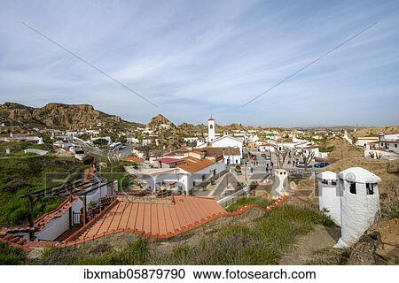 Troglodytos cave district, cave dwellings in rocks, Guadix, Granada province, Spain, Europe View Large Photo Image Stock Image - Troglodytos cave district, cave dwellings in rocks, Guadix, Granada province, Spain, Europe. Fotosearch