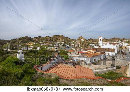 Troglodytos cave district, cave dwellings in rocks, Guadix, Granada province, Spain, Europe View Large Photo Image Stock Photo - Troglodytos cave district, cave dwellings in rocks, Guadix, Granada province, Spain, Europe. Fotosearch