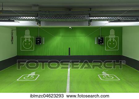 Two electric filling stations in an underground car park, Bavaria, Germany, Europe View Large Photo Image Stock Image - Two electric filling stations in an underground car park, Bavaria, Germany, Europe. Fotosearch