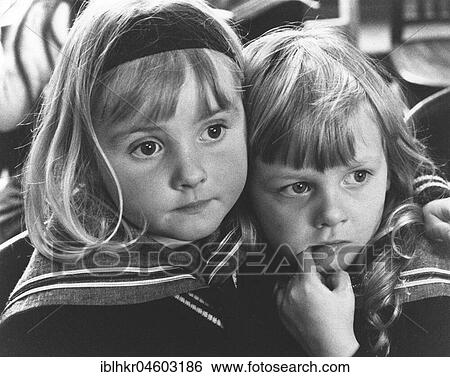 Two Girls, Portrait, England, Great Britain View Large Photo Image Stock Photograph - Two Girls, Portrait, England, Great Britain. Fotosearch
