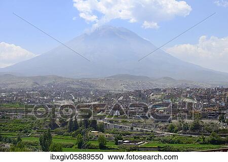 View from the viewpoint Mirador de Yanahuara to the volcano Misti, Arequipa, Peru, South America View Large Photo Image Stock Image - View from the viewpoint Mirador de Yanahuara to the volcano Misti, Arequipa, Peru, South America. Fotosearch