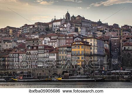 View from Vilanova da Gaia over Douro to city centre, Porto, Portugal, Europe View Large Photo Image Stock Photograph - View from Vilanova da Gaia over Douro to city centre, Porto, Portugal, Europe. Fotosearch