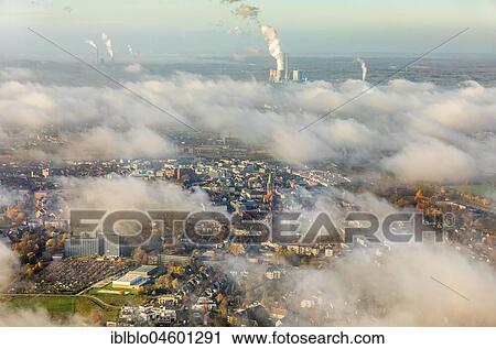 View of downtown Hamm through the low fog cover, Pauluskirche, new Lippe project Kanalkante, between Hamm-Lippewiesen airport and downtown Hamm, Datteln-Hamm Canal, Lippe, Hamm, Ruhr area, North Rhine-Westphalia, Germany, Europe View Large Photo Image Stock Image - View of downtown Hamm through the low fog cover, Pauluskirche, new Lippe project Kanalkante, between Hamm-Lippewiesen airport and downtown Hamm, Datteln-Hamm Canal, Lippe, Hamm, Ruhr area, North Rhine-Westphalia, Germany, Europe. Fotosearch