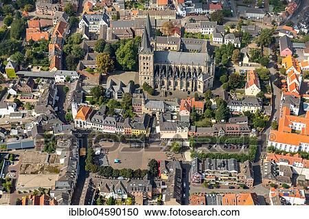 View of the city with St. Victor's Cathedral, city centre, Xanten, North Rhine-Westphalia, Germany, Europe View Large Photo Image Stock Image - View of the city with St. Victor's Cathedral, city centre, Xanten, North Rhine-Westphalia, Germany, Europe. Fotosearch