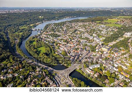 View of Werden with river Ruhr and bridge, Werden, Essen-Werden, Essen, North Rhine-Westphalia, Germany, Europe View Large Photo Image Picture - View of Werden with river Ruhr and bridge, Werden, Essen-Werden, Essen, North Rhine-Westphalia, Germany, Europe. Fotosearch
