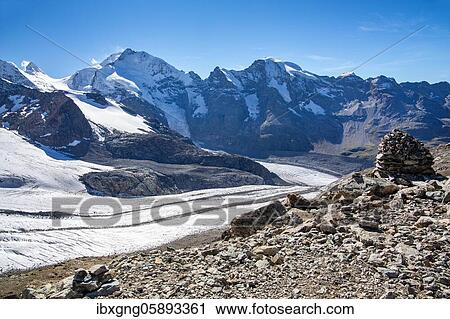 Viewpoint on the Diavolezza with Piz Bernina and Persgletscher, Vadret Pers, Pontresina, Bernina Alps, Upper Engadine, Engadine, Grisons, Switzerland, Europe View Large Photo Image Stock Image - Viewpoint on the Diavolezza with Piz Bernina and Persgletscher, Vadret Pers, Pontresina, Bernina Alps, Upper Engadine, Engadine, Grisons, Switzerland, Europe. Fotosearch