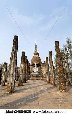 Wat Sa Sri, Sukhothai historical park, Sukhothai, Thailand, Asia View Large Photo Image Stock Photo - Wat Sa Sri, Sukhothai historical park, Sukhothai, Thailand, Asia. Fotosearch
