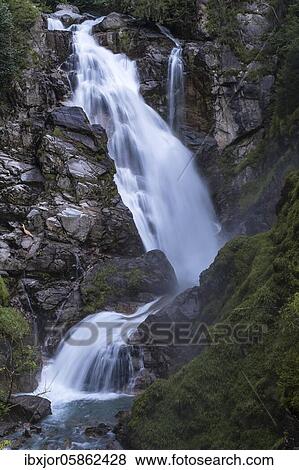 Waterfall and cascades in the Groppenstein Gorge, Obervellach, Drautal, Carinthia, Austria, Europe View Large Photo Image Stock Photo - Waterfall and cascades in the Groppenstein Gorge, Obervellach, Drautal, Carinthia, Austria, Europe. Fotosearch