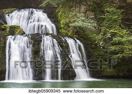 Waterfall of the Herisson, Cascades des Herisson, Franche-Comte, French Jura, France, Europe View Large Photo Image Stock Photography - Waterfall of the Herisson, Cascades des Herisson, Franche-Comte, French Jura, France, Europe. Fotosearch