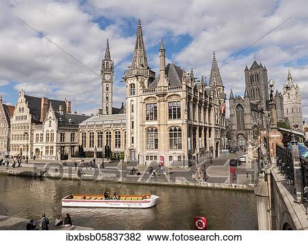 Zannier Hotels 1898 The post office next to the Sint-Michielsbrug bridge with a tourist boat, Ghent, Flanders, Belgium, Europe View Large Photo Image Stock Image - Zannier Hotels 1898 The post office next to the Sint-Michielsbrug bridge with a tourist boat, Ghent, Flanders, Belgium, Europe. Fotosearch