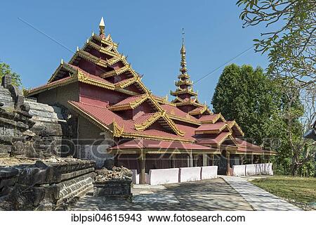 Zina Man Aung Pagoda, Mrauk U, Burma, Myanmar, Asia View Large Photo Image Stock Image - Zina Man Aung Pagoda, Mrauk U, Burma, Myanmar, Asia. Fotosearch